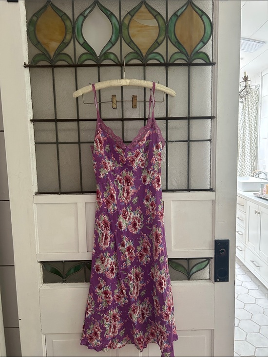 Veronique MangaBelle Dresses & Skirts - Floral Lace-Trim Purple Slip Dress